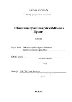 Referāts 'Nekustamā īpašuma pārvaldīšanas līgums', 1.