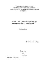 Diplomdarbs 'Vadības stila ietekme uz pārmaiņu vadības izcilību „x” uzņēmumā', 1.