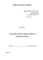 Referāts 'Уголовно-процессуальные и тактические положения обыска и выемки', 1.