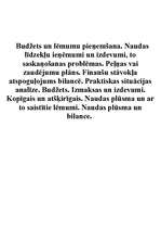 Konspekts 'Budžets un lēmumu pieņemšana', 1.