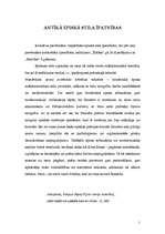 Referāts 'Antīkā episkā stila īpatnības', 1.