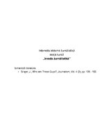 Konspekts 'Interneta ietekme žurnālistikā', 1.