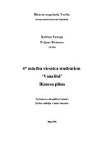 Biznesa plāns 'Jauniešu viesnīca', 1.