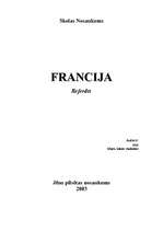 Referāts 'Francija', 1.