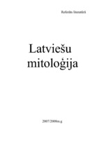 Referāts 'Latviešu mitoloģija', 1.