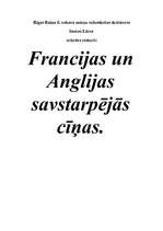 Referāts 'Francijas un Lielbritānijas savstarpējās cīņas', 1.