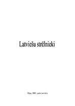 Eseja 'Latviešu strēlnieki', 1.
