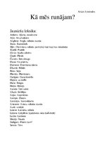 Konspekts 'Kā mēs runājam?', 1.