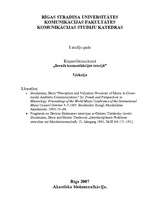 Konspekts 'Akustiskā biokomunikācija', 1.