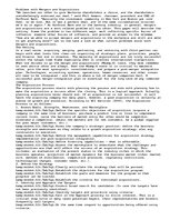 Eseja 'Recent Organizational Problem in the Banking Industry: Problems with Mergers and', 1.