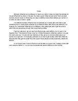 Eseja 'Influencing', 1.