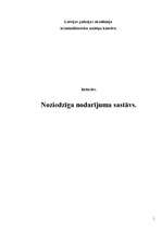 Referāts 'Noziedzīgā nodarījuma sastāvs', 1.