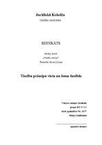 Konspekts 'Tiesību principu vieta un loma tiesībās', 1.