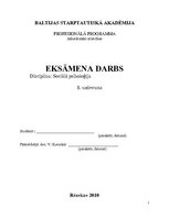 Konspekts 'Sociālā psiholoģija', 1.