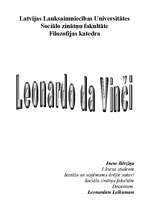 Referāts 'Leonardo da Vinči', 1.