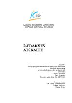 Prakses atskaite 'Otrā prakses atskaite', 1.