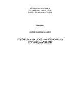 Referāts 'SIA "XX auto" finansiālā stāvokļa analīze', 1.