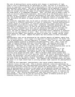 Eseja 'Changes in Photosynthetic Rate with Different Wavelengths of Light', 1.