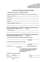 Paraugs 'Obligātās veselības pārbaudes karte', 1.