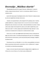 Eseja 'A.Čaks "Mūžības skartie"', 1.