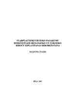 Diplomdarbs 'Starptautiski tiesisko pasākumu efektivitāte bioloģisko un toksisko ieroču izpla', 1.