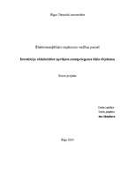 Referāts 'Investīciju efektivitātes aprēķins zemsprieguma tīkla objektam', 1.