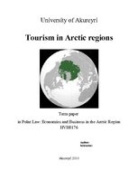 Referāts 'Tourism in Arctic Regions', 1.