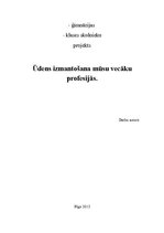 Referāts 'Ūdens izmantošana', 1.