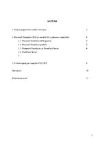 Referāts 'Ievads studiju nozarē - SharePoint', 2.
