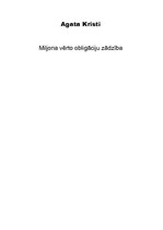 Konspekts 'Agata Kristi "Miljona vērto obligāciju zādzība"', 1.