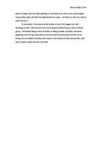 Eseja 'Money - are We Slaves or Masters?', 2.