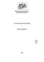 Paraugs '2.aprēķinu darbs būvmehānikā. Sijas aprēķins', 1.