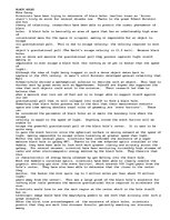 Eseja 'Black Holes', 1.