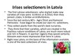 Prezentācija 'Irises Selection in Latvia', 6.