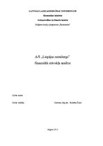 Referāts 'AS "Liepājas metalurgs" finansiālā stāvokļa analīze', 1.