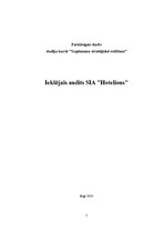 Referāts 'Iekšējais audits SIA "Hotelious"', 1.