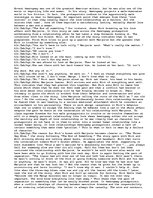 Eseja 'Ernest Hemingway- female and male', 1.