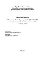 Referāts 'Atskaite par lekciju "Zaļā izaugsme - veiksmes atslēga ekonomikas atveseļošanai ', 1.