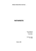 Referāts 'Notariāts', 1.