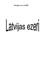 Referāts 'Latvijas ezeri', 1.
