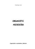 Konspekts 'Organizētā noziedzība', 1.