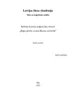 Referāts 'Rīgas pilsēta un osta Hanzas savienībā', 1.