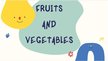 Prezentācija 'Fruits and vegetables', 1.