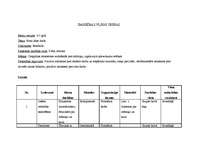 Konspekts 'Darbības plāns dienai pirmsskolā', 1.