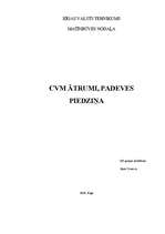 Konspekts 'CMV ātrumi, padeves piedziņa', 1.