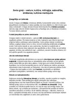 Konspekts 'Seno grieķu vēsture, kultūra, mitoloģija, sabiedrība un kultūras mantojums', 1.