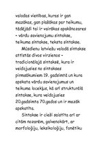 Referāts 'Sintakse', 3.