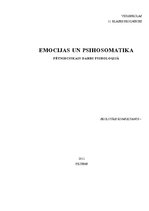 Referāts 'Emocijas un psihosomatika', 1.