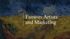 Konspekts 'Famous Аrtists and Мarketing', 3.