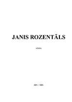 Referāts 'Janis Rozentāls', 1.